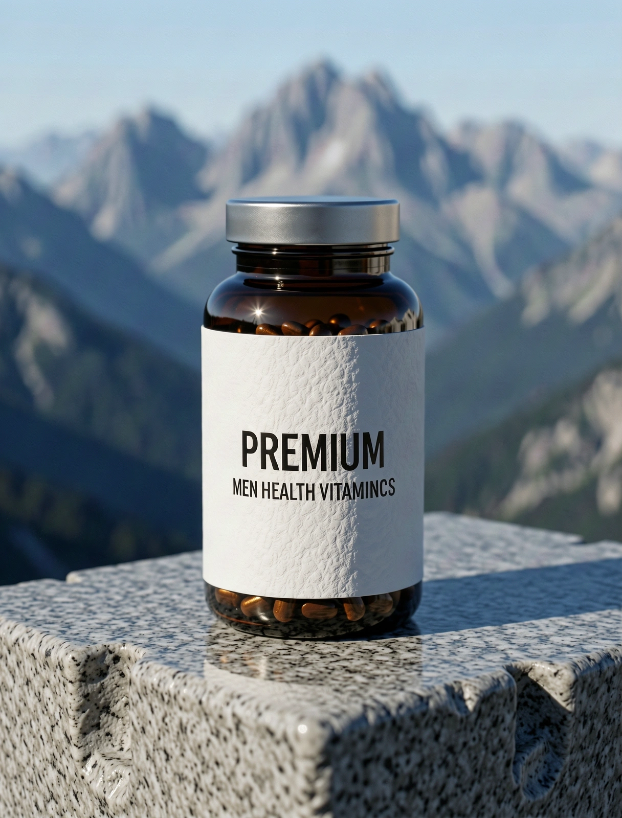 Kras Vitamins bottle on limestone